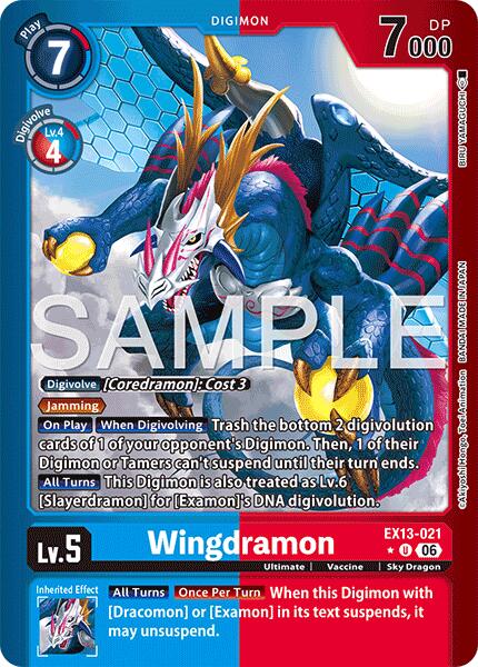 Wingdramon (Limited Foil), Chivalrous XIII EX13-021 U