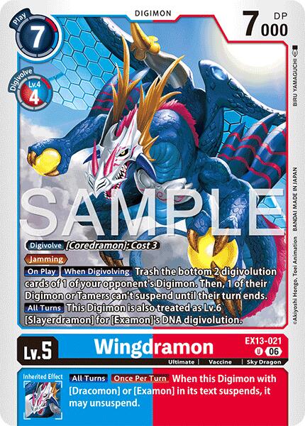 Wingdramon, Chivalrous XIII EX13-021 U