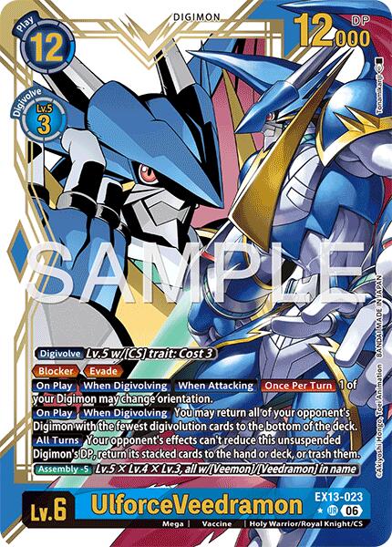 UlforceVeedramon (Alternate Art), Chivalrous XIII EX13-023 UR