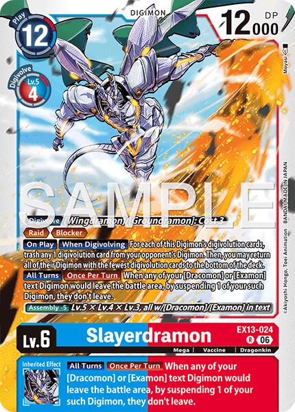 Slayerdramon, Chivalrous XIII EX13-024 R
