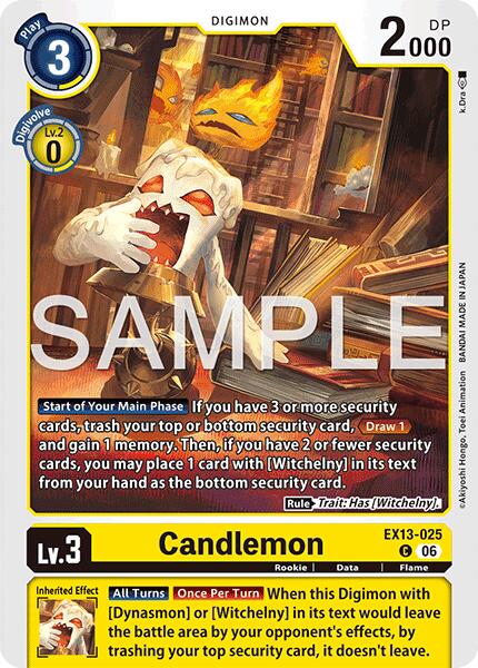 Candlemon, Chivalrous XIII EX13-025 C