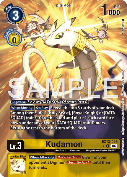 Kudamon (Extended Art), Chivalrous XIII EX13-026 R