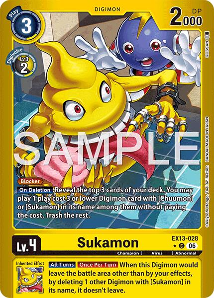 Sukamon (Limited Foil), Chivalrous XIII EX13-028 C