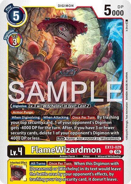 FlameWizardmon, Chivalrous XIII EX13-029 C