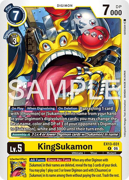 KingSukamon, Chivalrous XIII EX13-031 R