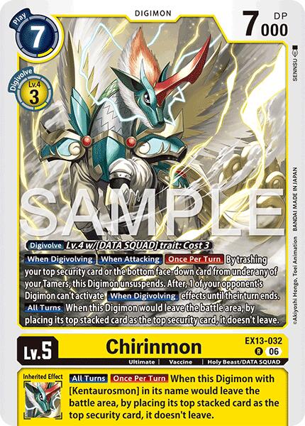 Chirinmon, Chivalrous XIII EX13-032 R
