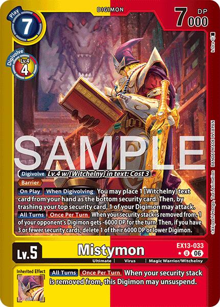 Mistymon (Limited Foil), Chivalrous XIII EX13-033 U