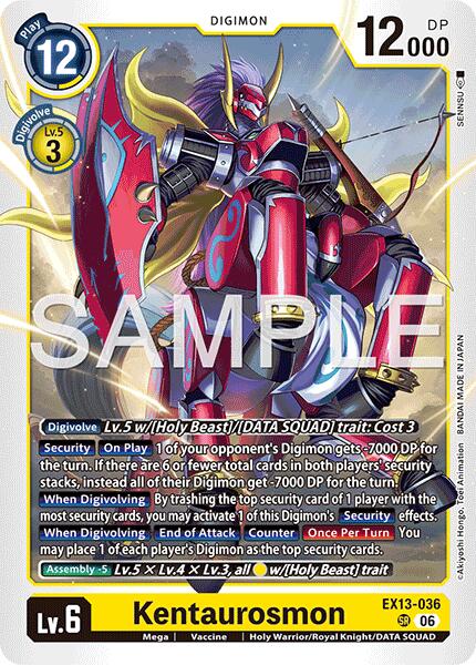 Kentaurosmon, Chivalrous XIII EX13-036 SR