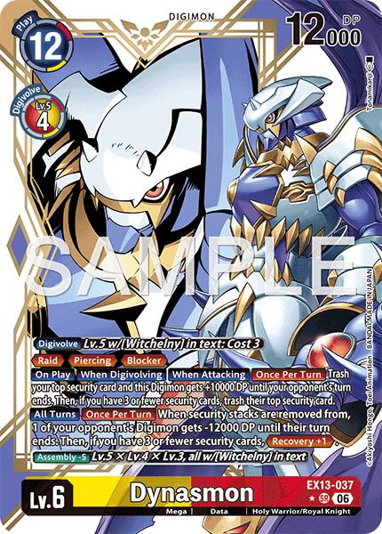 Dynasmon (Alternate Art), Chivalrous XIII EX13-037 SR