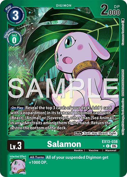 Salamon (Limited Foil), Chivalrous XIII EX13-038 C