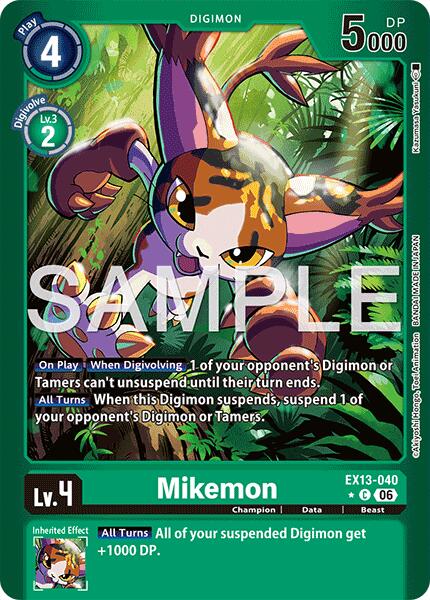 Mikemon (Limited Foil), Chivalrous XIII EX13-040 C