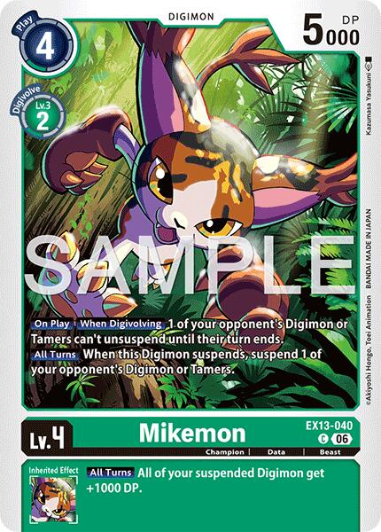 Mikemon, Chivalrous XIII EX13-040 C