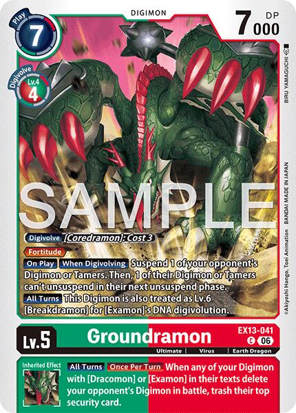Groundramon, Chivalrous XIII EX13-041 C