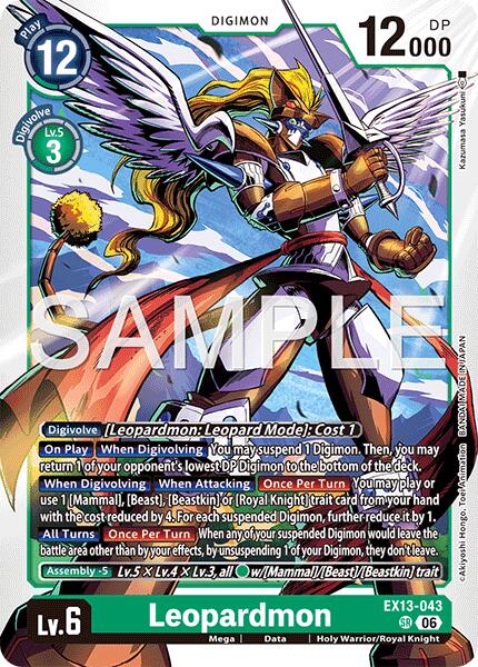 Leopardmon, Chivalrous XIII EX13-043 SR
