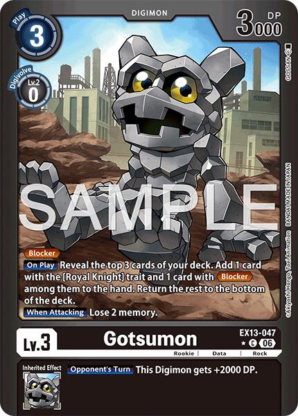 Gotsumon (Limited Foil), Chivalrous XIII EX13-047 C