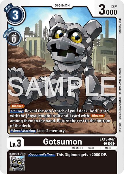 Gotsumon, Chivalrous XIII EX13-047 C