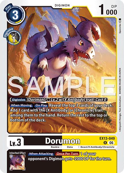 Dorumon, Chivalrous XIII EX13-049 R