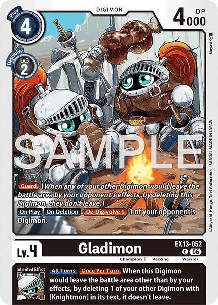 Gladimon, Chivalrous XIII EX13-052 C