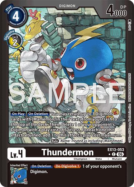 Thundermon (Limited Foil), Chivalrous XIII EX13-053 C