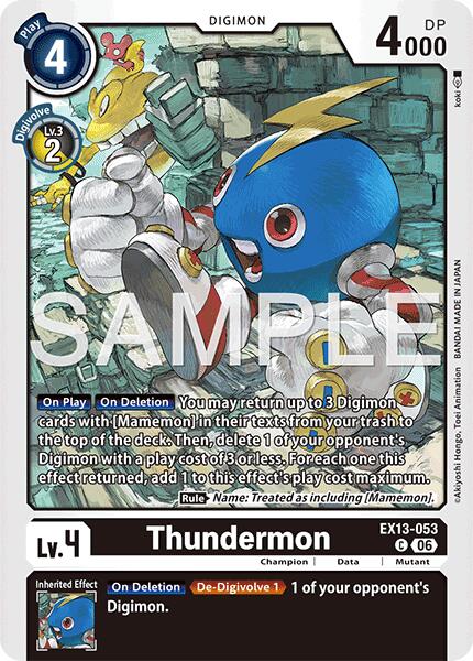 Thundermon, Chivalrous XIII EX13-053 C
