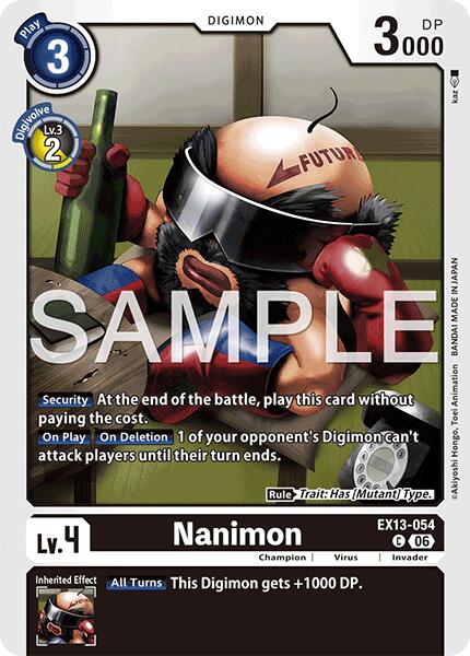 Nanimon, Chivalrous XIII EX13-054 C