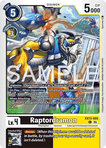 Raptordramon, Chivalrous XIII EX13-055 C