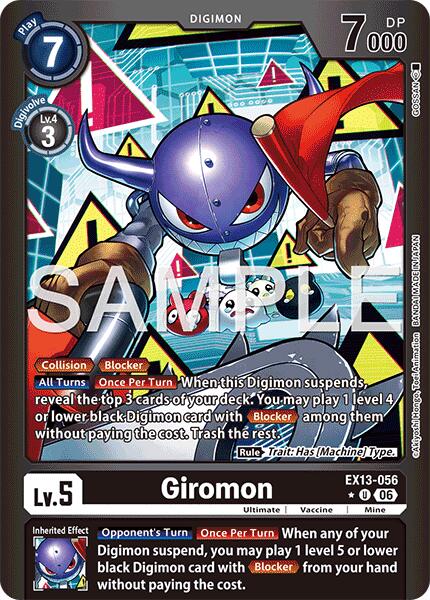 Giromon (Limited Foil), Chivalrous XIII EX13-056 U