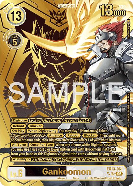 Gankoomon (Rare Pull), Chivalrous XIII EX13-061 SR