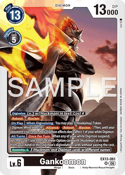 Gankoomon, Chivalrous XIII EX13-061 SR
