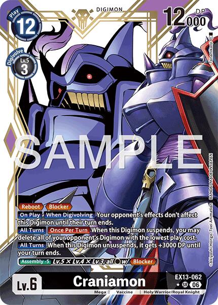 Craniamon (Alternate Art), Chivalrous XIII EX13-062 SR
