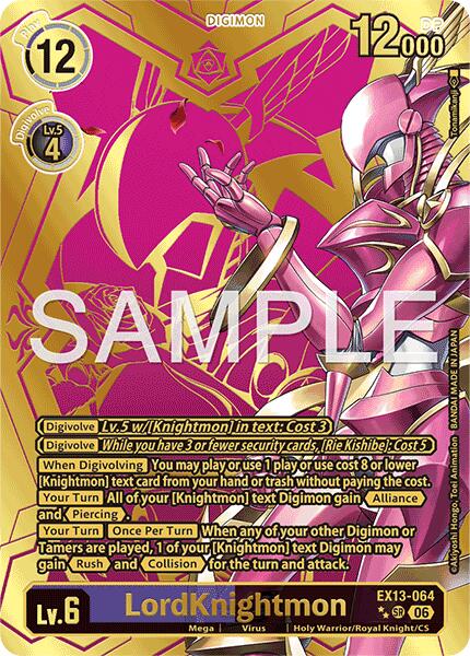 LordKnightmon (Rare Pull), Chivalrous XIII EX13-064 SR