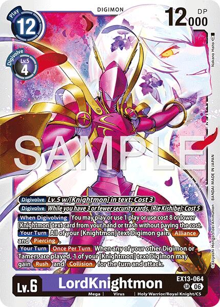 LordKnightmon, Chivalrous XIII EX13-064 SR
