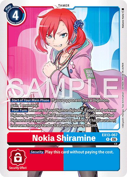 Nokia Shiramine, Chivalrous XIII EX13-067 R