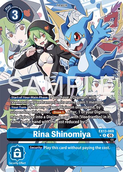 Rina Shinomiya (Alternate Art), Chivalrous XIII EX13-069 R