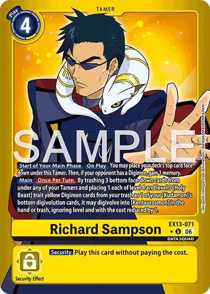 Richard Sampson (Limited Foil), Chivalrous XIII EX13-071 U