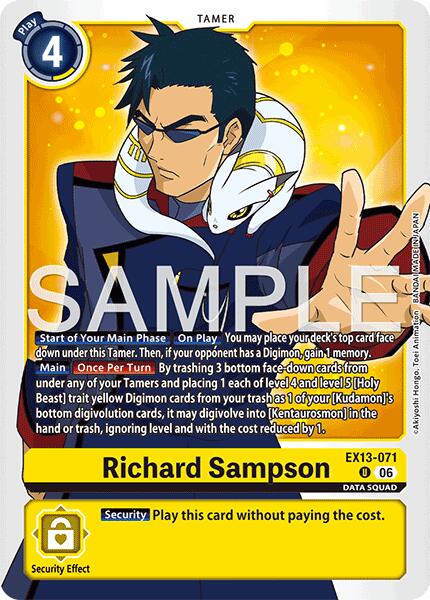 Richard Sampson, Chivalrous XIII EX13-071 U