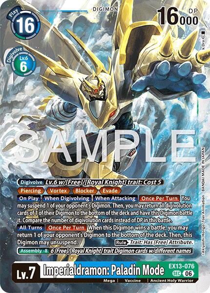 Imperialdramon: Paladin Mode, Chivalrous XIII EX13-076 SEC