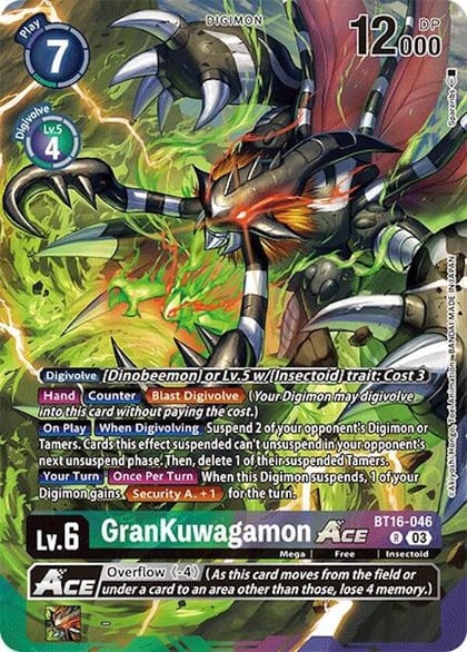 GranKuwagamon ACE (Alternate Art), Special Limited Set BT16-046 R