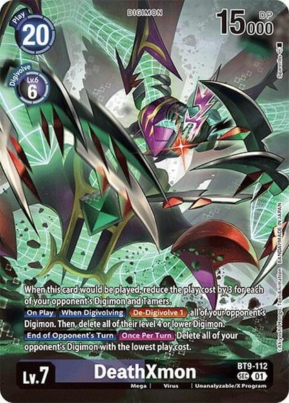 DeathXmon (Alternate Art), Special Limited Set BT9-112 SEC