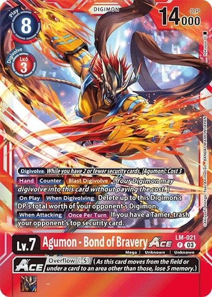 Agumon - Bond of Bravery ACE, Special Limited Set LM-021 P