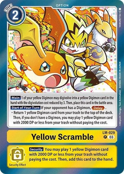 Yellow Scramble, Special Limited Set LM-029 P