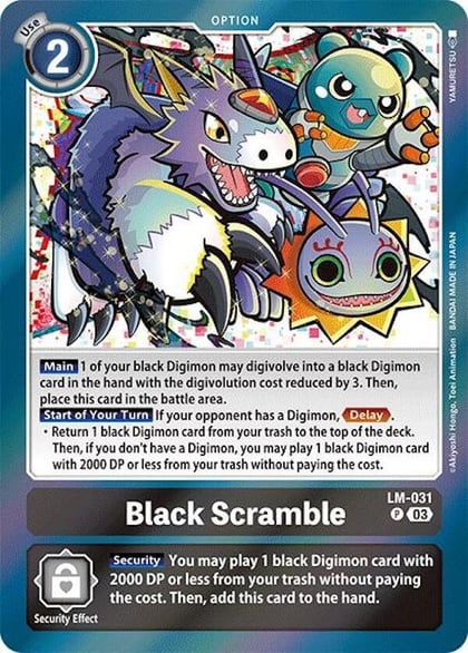 Black Scramble, Special Limited Set LM-031 P