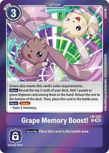 Grape Memory Boost!, Special Limited Set LM-038 P
