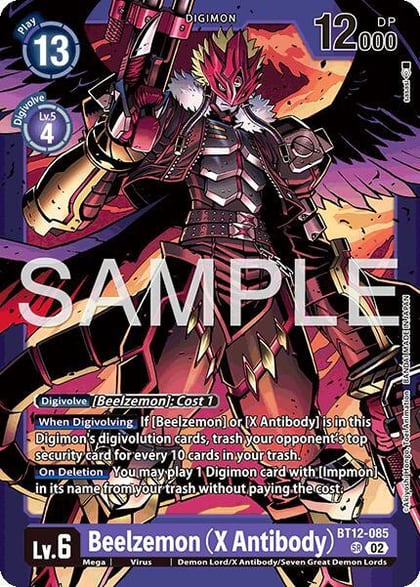 Beelzemon (X Antibody), Limited Card Pack -Billion Bullet- BT12-085 SR
