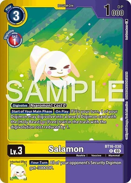 Salamon, Limited Card Pack -Billion Bullet- BT16-030 R