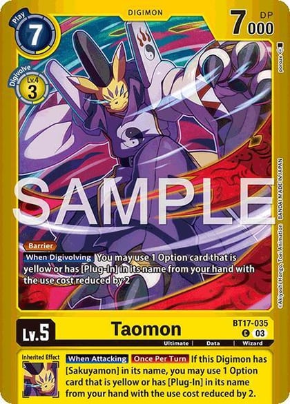 Taomon, Limited Card Pack -Billion Bullet- BT17-035 C