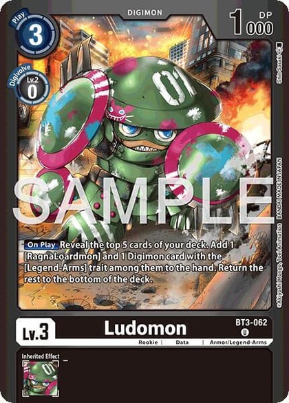 Ludomon, Limited Card Pack -Billion Bullet- BT3-062 U