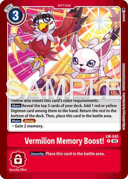 Vermillion Memory Boost!, Limited Card Pack -Billion Bullet- LM-045 P