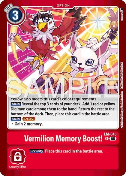 Vermillion Memory Boost!, Limited Card Pack -Billion Bullet- LM-045 P