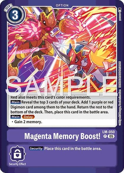 Magenta Memory Boost!, Limited Card Pack -Billion Bullet- LM-050 P